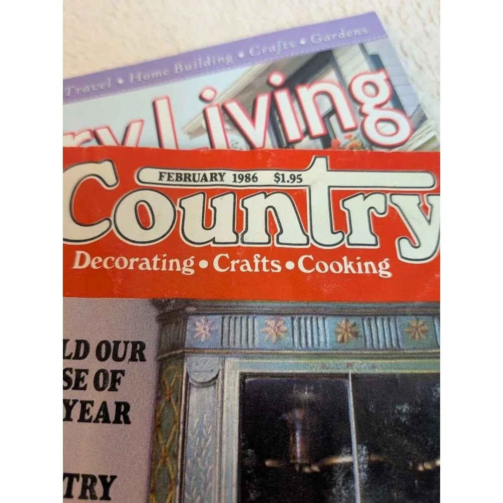 Country Living Magazine Lot - 5 Issues Decorating Cooking Antiques Real‎ Estate